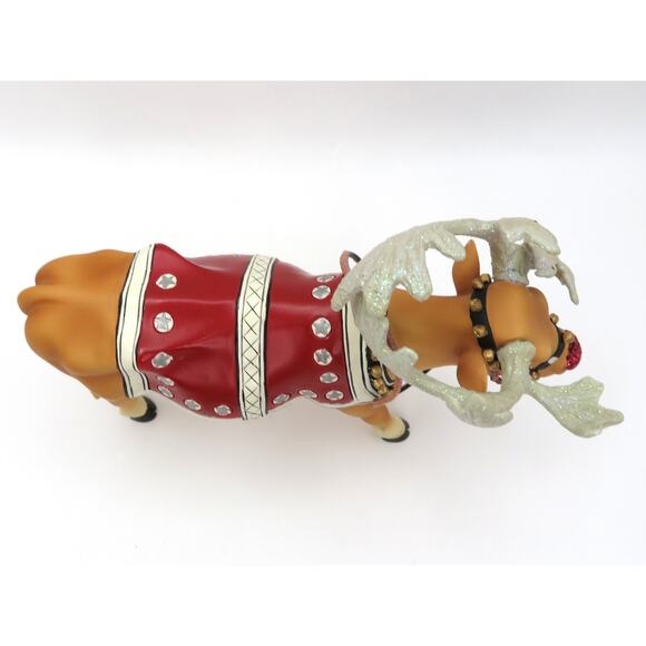 CowParade Moodolph #9147 Christmas Reindeer Cow Figurine 2002 Westland Giftware - Picture 7 of 12
